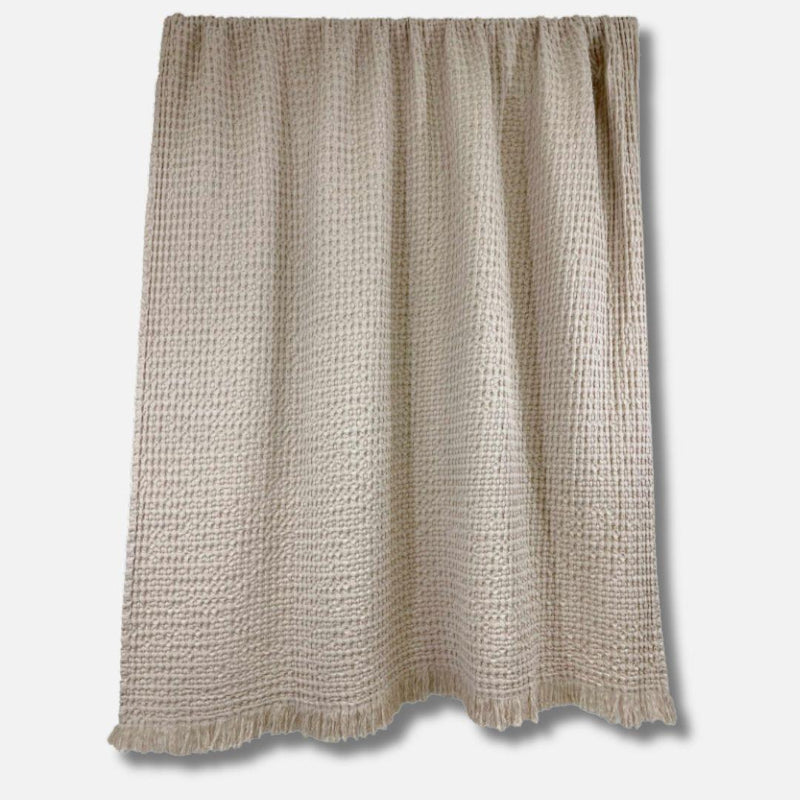 Housse de lit en coton gaufré