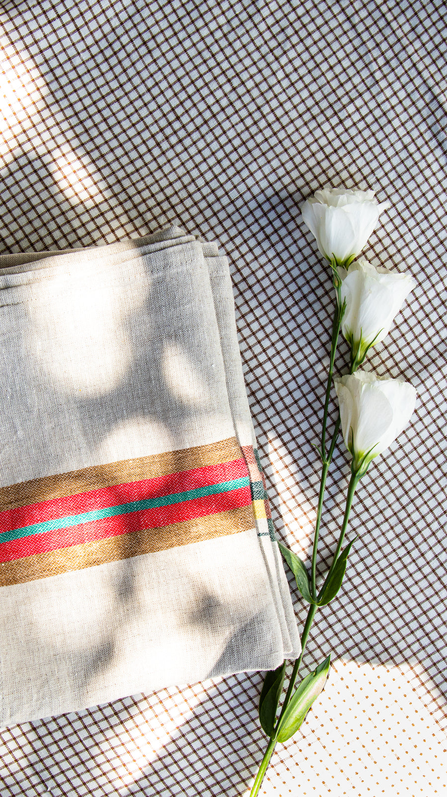 Striped Linen Tea Towel