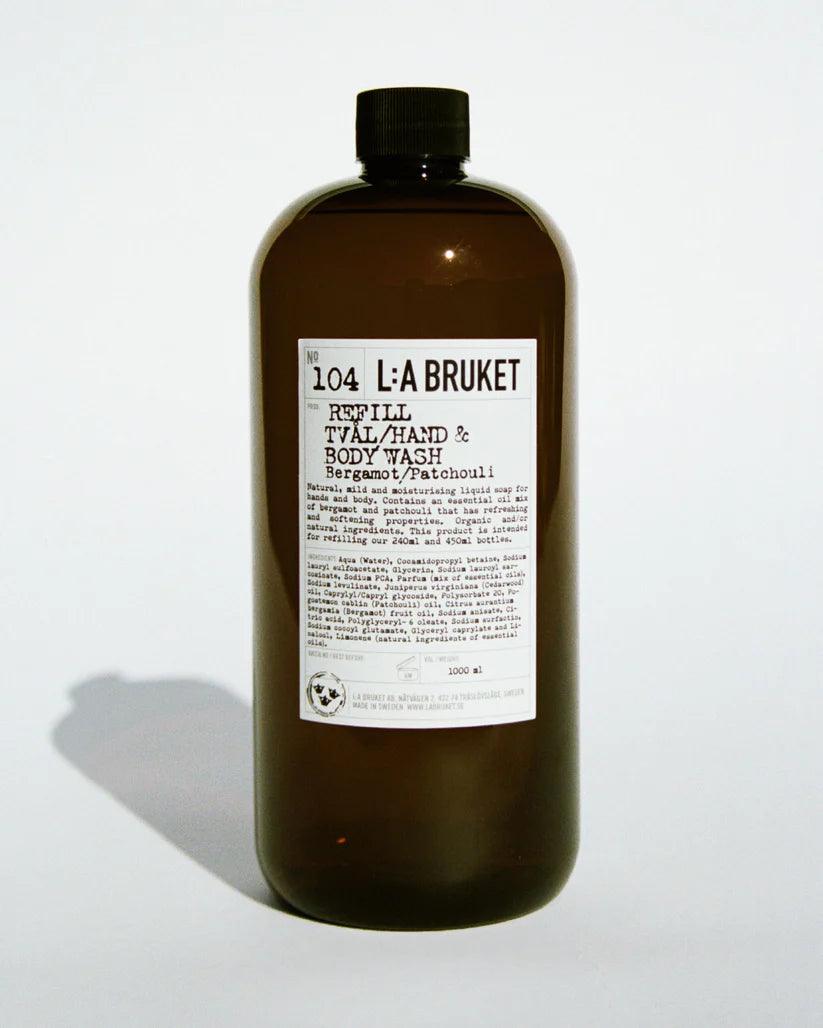 Labruket Hand and Body Wash Refill - Bergamot / Patchouli - Franck Ebstein