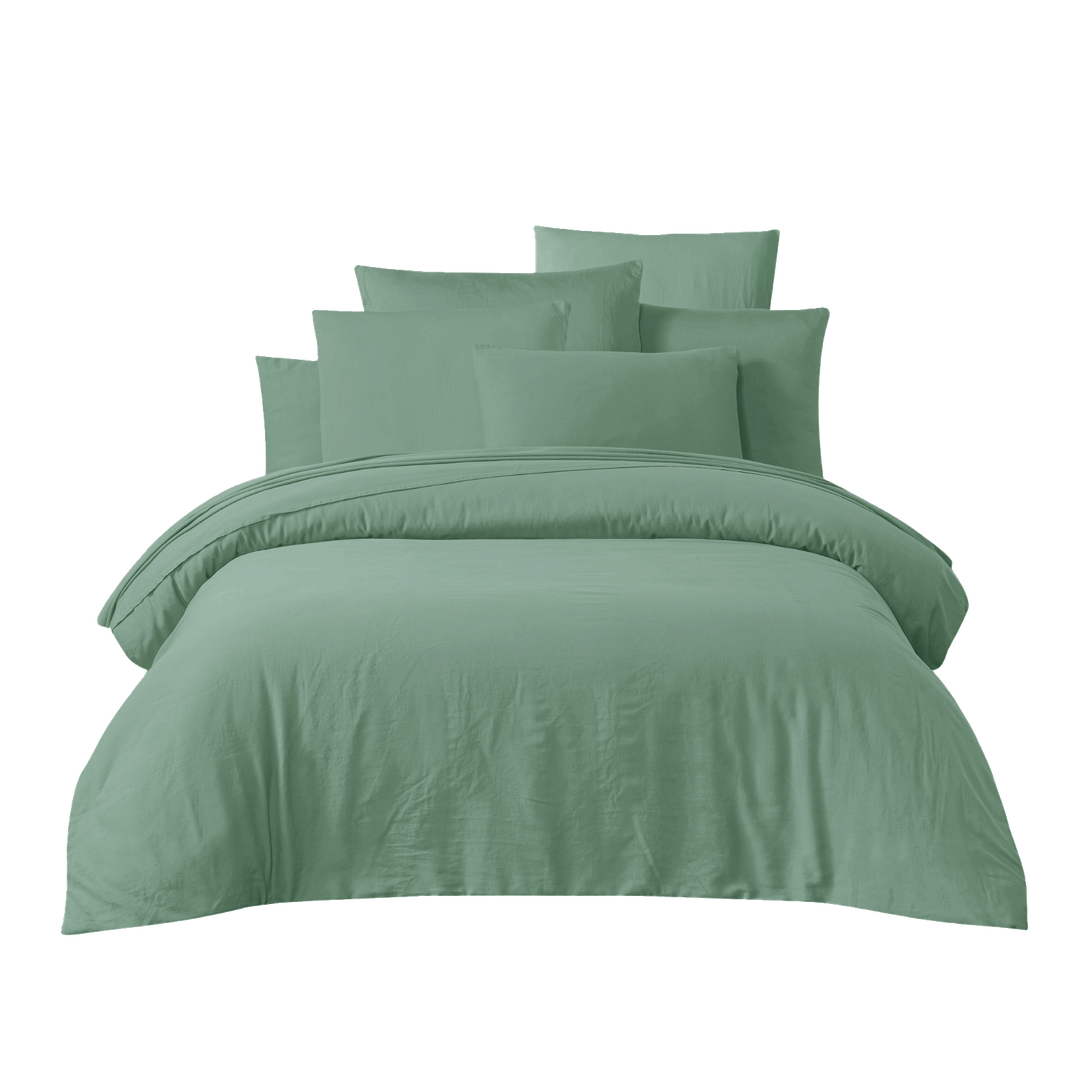 <tc>Drap plat satin de coton lavé</tc>