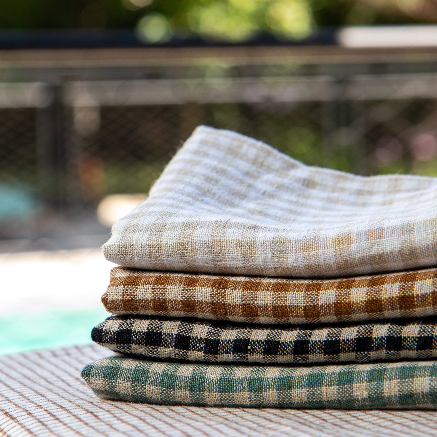 Vichy Linen Kitchen Towels - Franck Ebstein