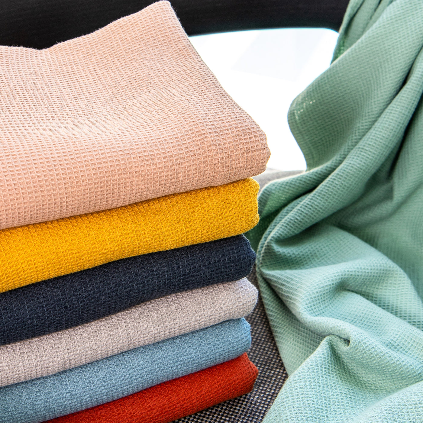 Cotton Waffle Bath Towel