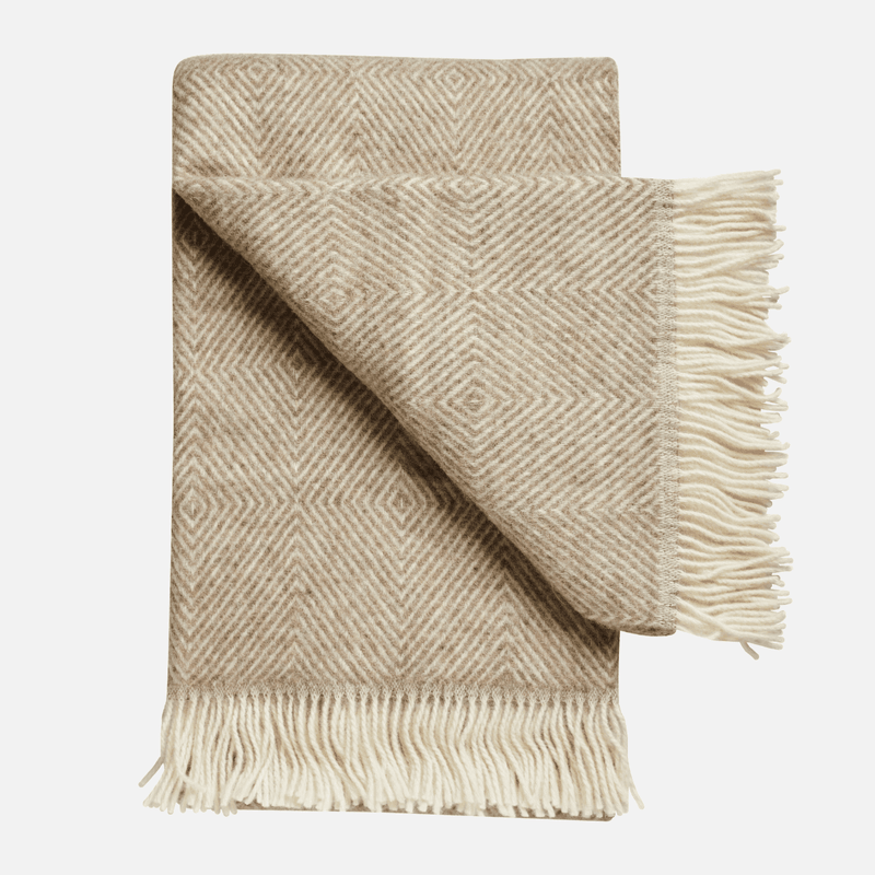 Plaid en laine traditionnelle scandinave